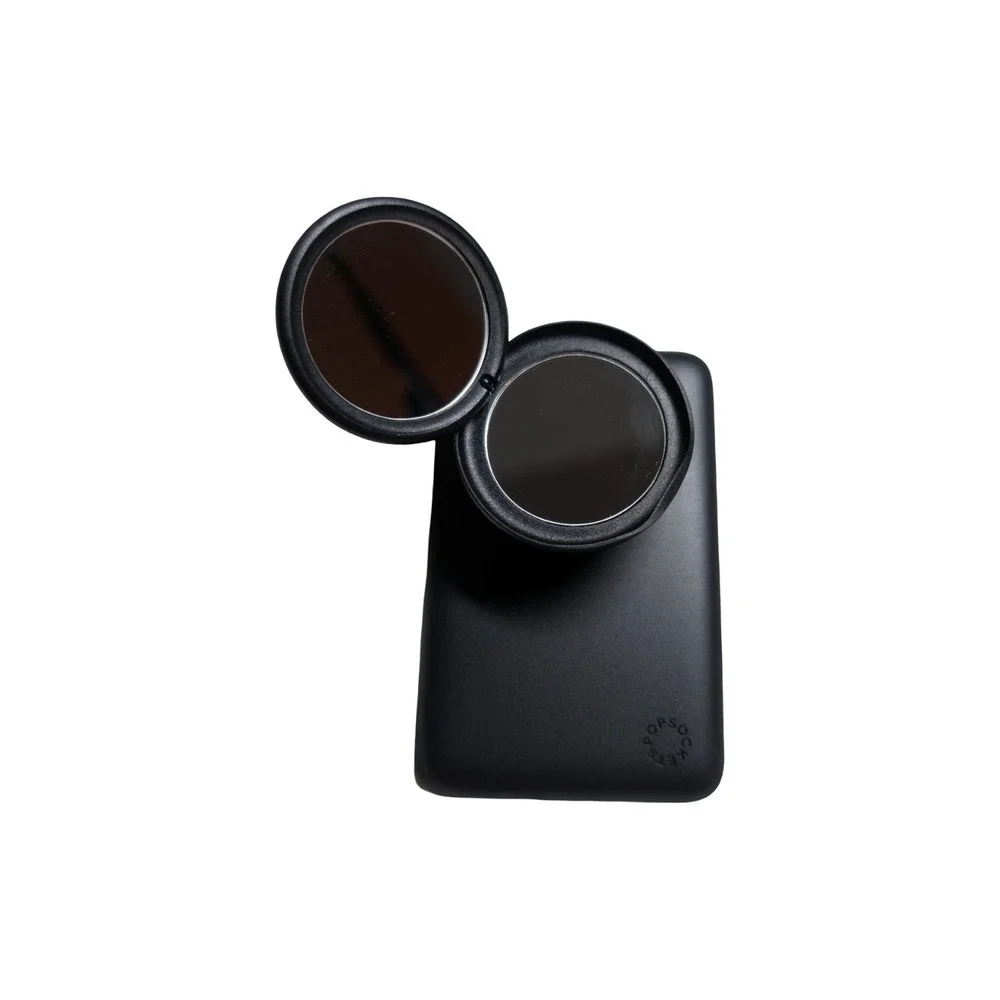 Gg4-R PopSockets PowerPack 5000mAh MagSafe Grip Black Flip Mirror Floral Referb